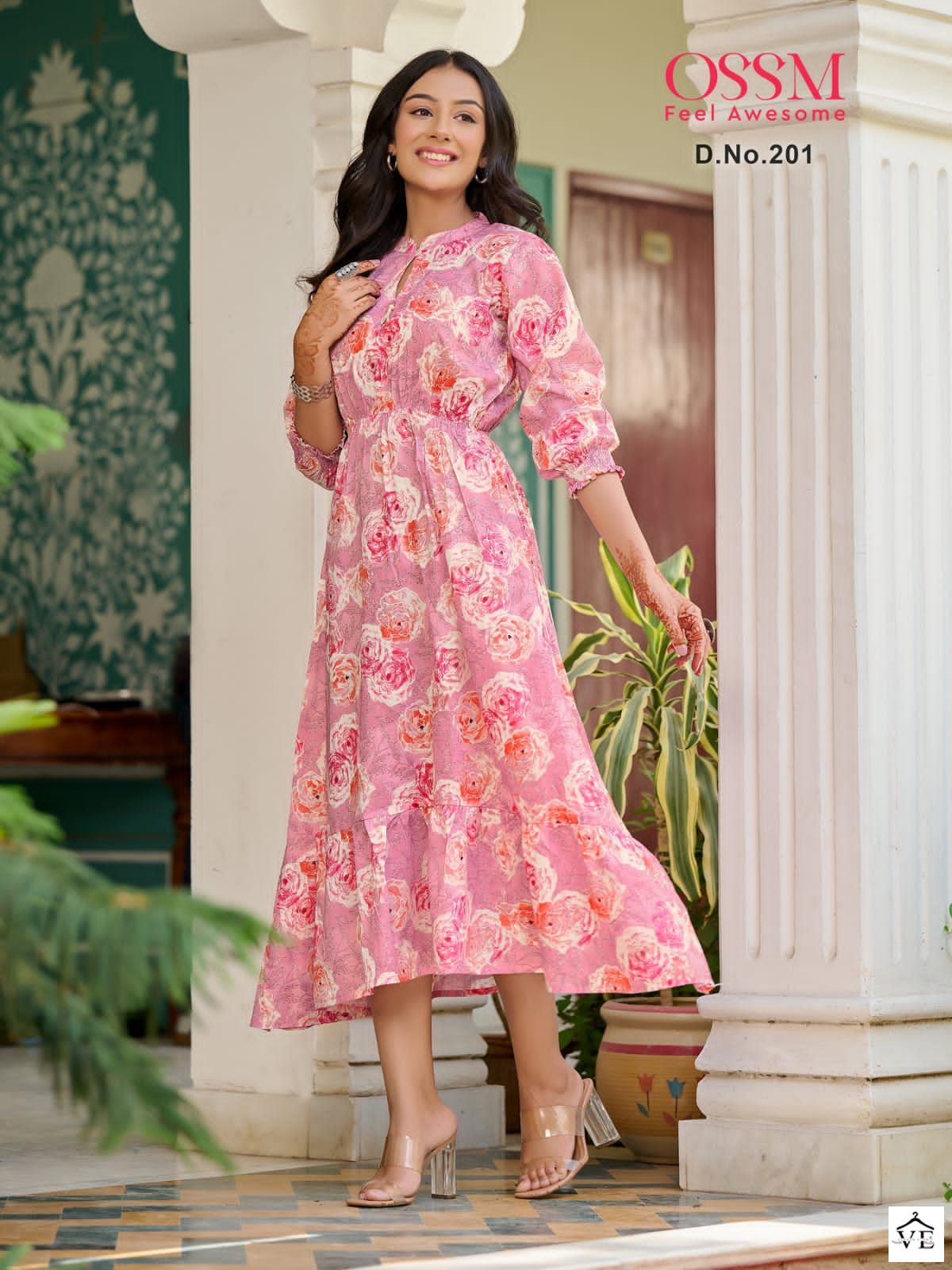 Ossm Summer Style Vol 02 Cotton Mal Wholesale Long Kurtis Catalog — Wholesale Kurtis, MPA wholesale from Surat — view 4