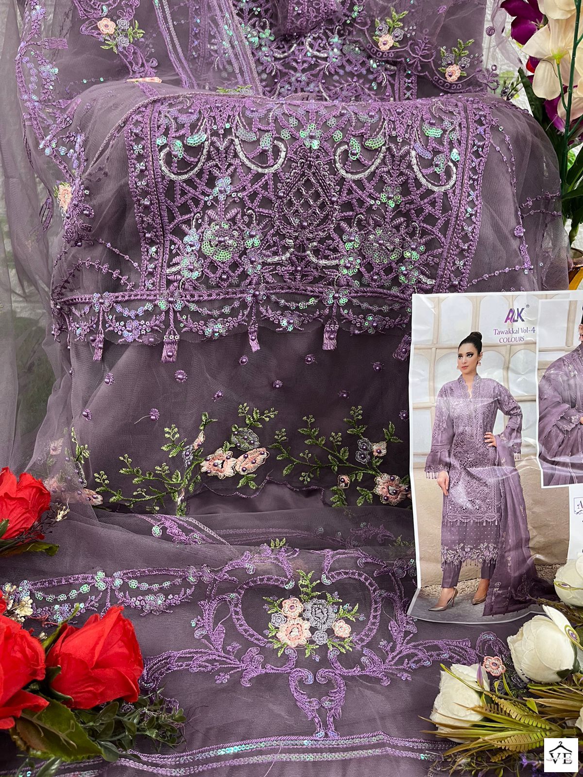 Al_Khushbu Tawakkal Vol-3 Butterfly Net Wholesale Pakistani Suits Catalog — Wholesale Salwar Suits, MPA wholesale from Surat - Gallery Image 11