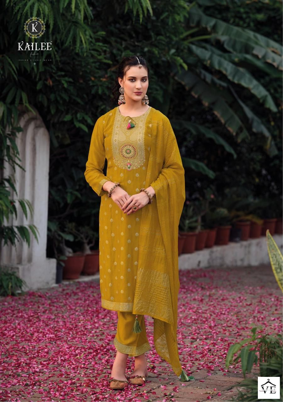 Kailee Fashion Tehzeeb Pure Viscouse Muslin Wholesale Readymade Salwar Suit Catalog — Wholesale Salwar Suits, MPA wholesale from Surat - Gallery Image 3