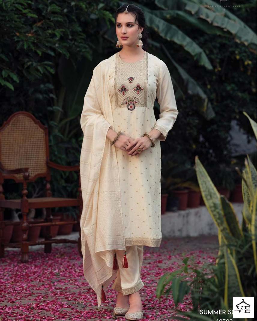 Kailee Fashion Tehzeeb Pure Viscouse Muslin Wholesale Readymade Salwar Suit Catalog — Wholesale Salwar Suits, MPA wholesale from Surat — view 1