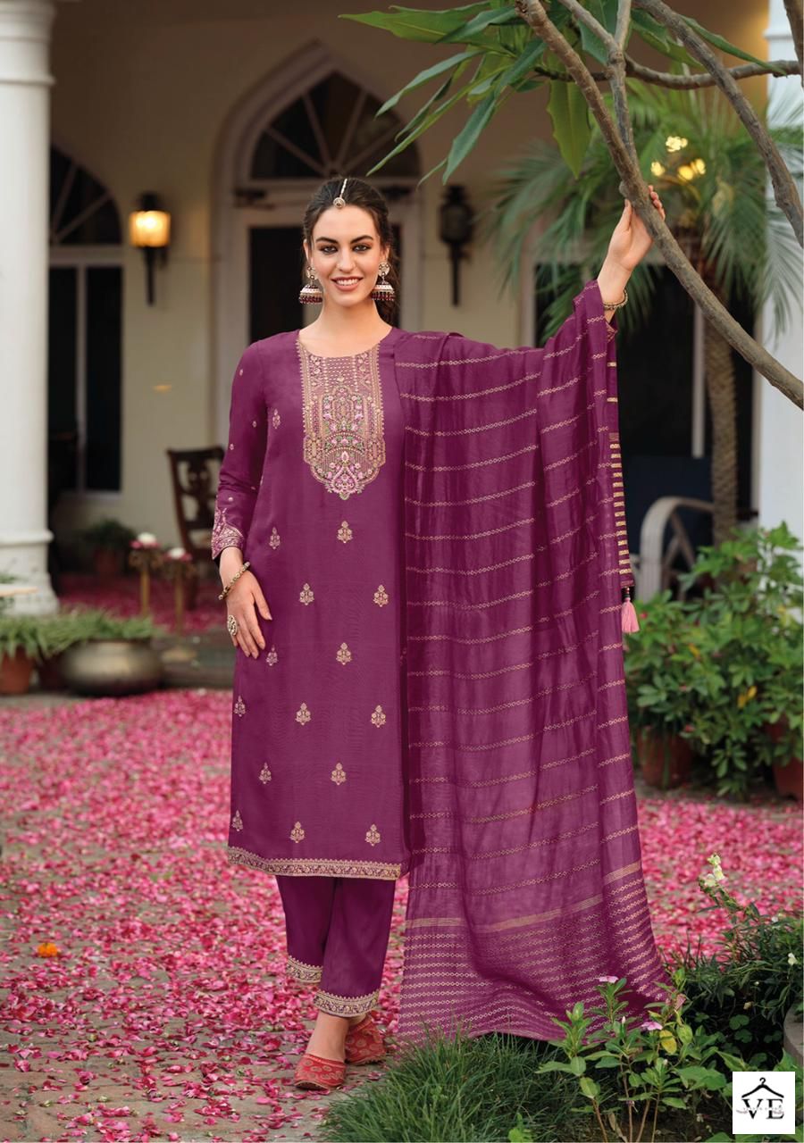 Kailee Fashion Tehzeeb Pure Viscouse Muslin Wholesale Readymade Salwar Suit Catalog — Wholesale Salwar Suits, MPA wholesale from Surat - Gallery Image 4