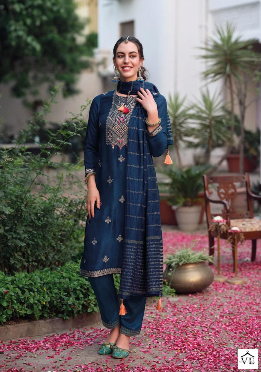 Kailee Fashion Tehzeeb Pure Viscouse Muslin Wholesale Readymade Salwar Suit Catalog — Wholesale Salwar Suits, MPA wholesale from Surat - Gallery Image 6