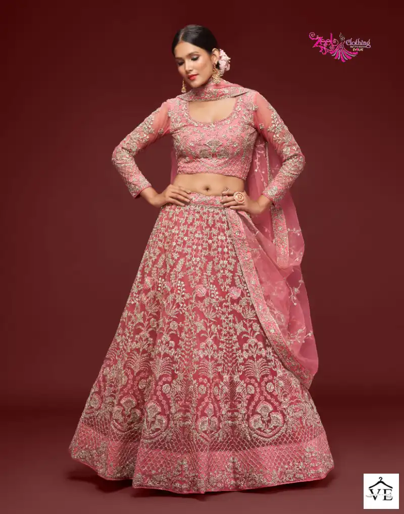 Zeel The Shimmers Vol-1 Soft Net Wholesale Bridal Lehenga Catalog — Wholesale Lehenga, MPA wholesale from Surat - Gallery Image 4