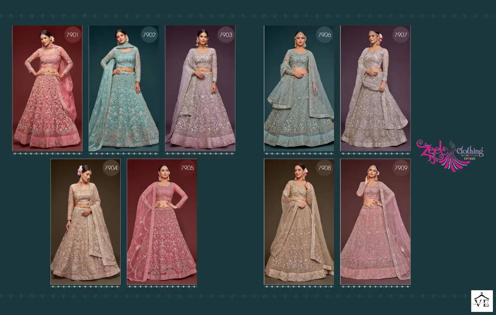 Zeel The Shimmers Vol-1 Soft Net Wholesale Bridal Lehenga Catalog — Wholesale Lehenga, MPA wholesale from Surat — view 11