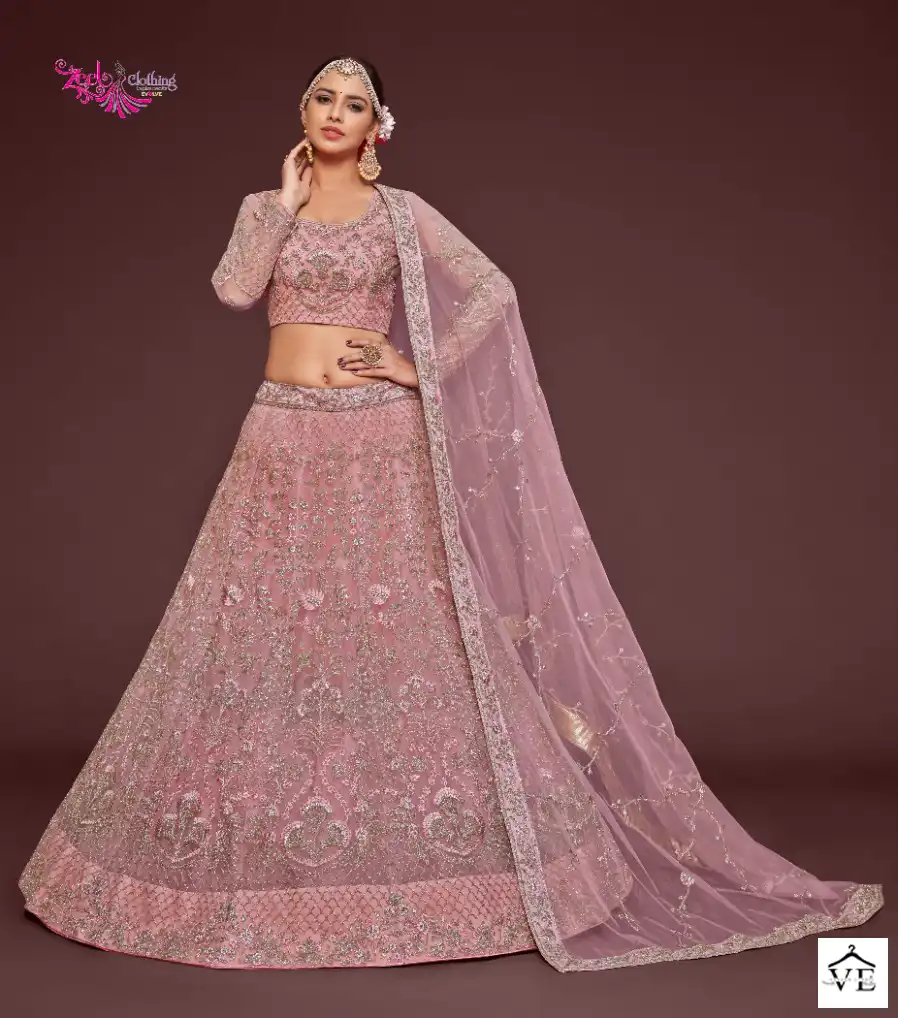 Zeel The Shimmers Vol-1 Soft Net Wholesale Bridal Lehenga Catalog — Wholesale Lehenga, MPA wholesale from Surat - Gallery Image 7
