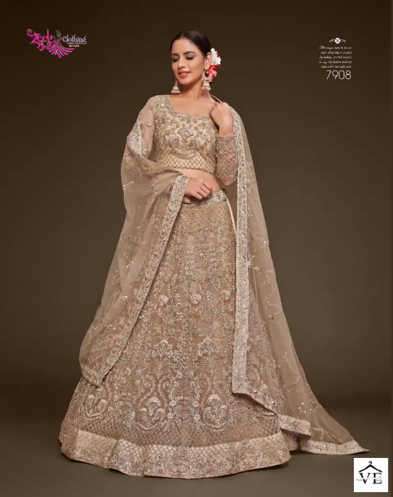 Zeel The Shimmers Vol-1 Soft Net Wholesale Bridal Lehenga Catalog — Wholesale Lehenga, MPA wholesale from Surat - Gallery Image 8