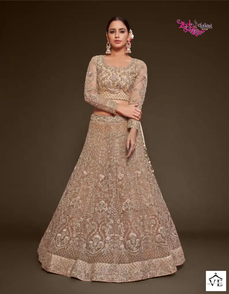 Zeel The Shimmers Vol-1 Soft Net Wholesale Bridal Lehenga Catalog — Wholesale Lehenga, MPA wholesale from Surat - Gallery Image 9