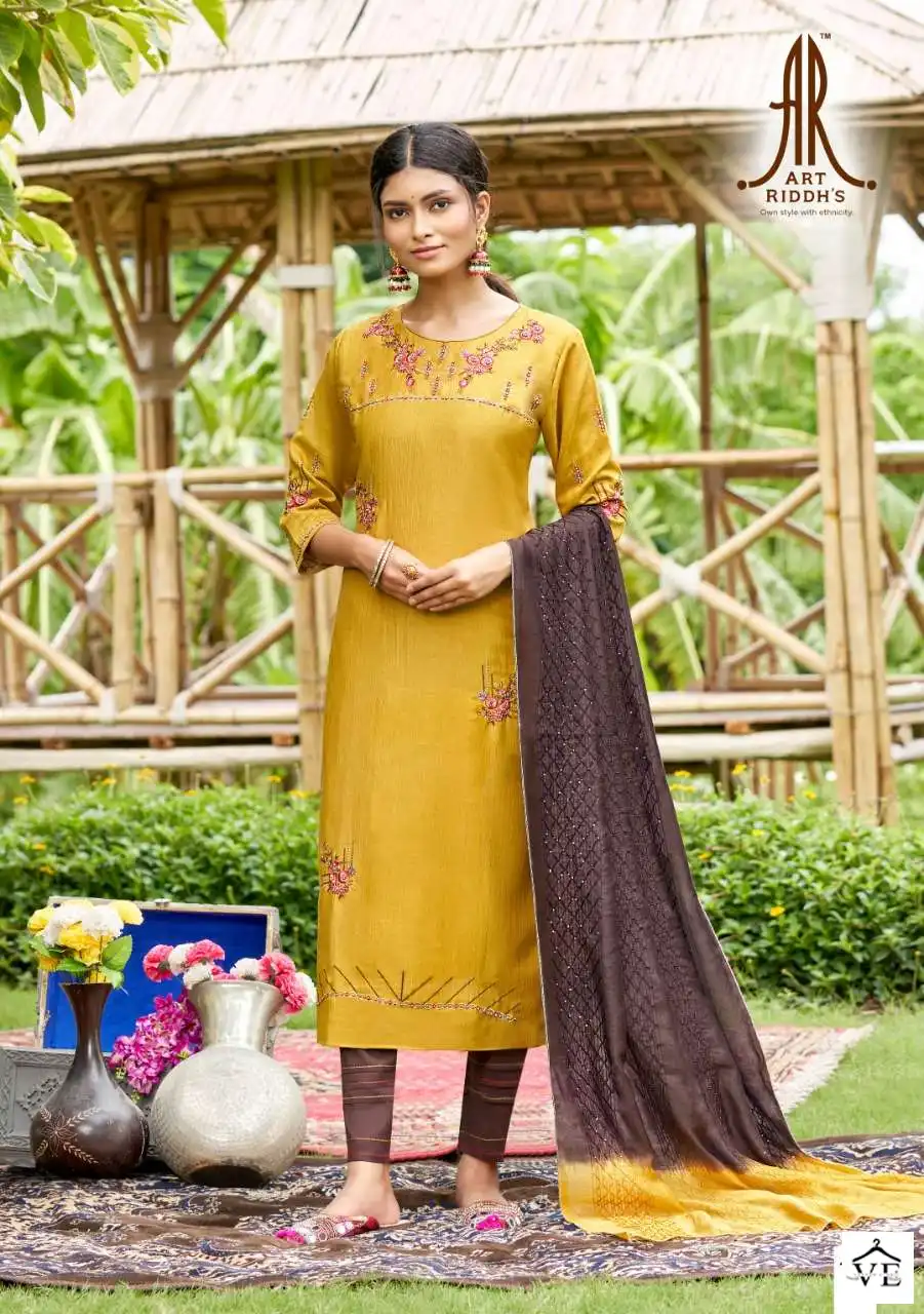 Vardan Ethnic Thread Culture Fancy Wholesale Readymade Salwar Suit Catalog — Wholesale Salwar Suits, MPA wholesale from Surat - Gallery Image 2
