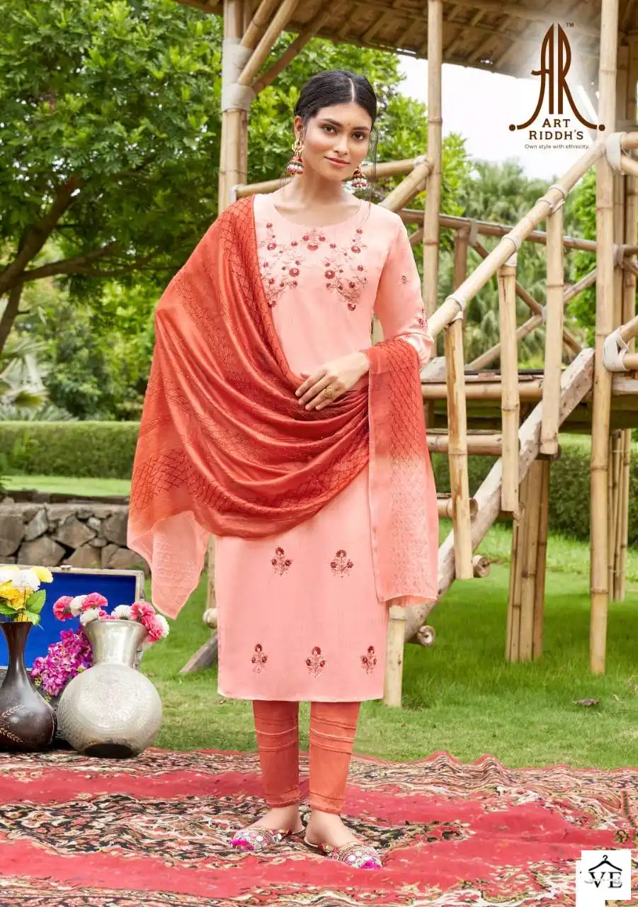 Vardan Ethnic Thread Culture Fancy Wholesale Readymade Salwar Suit Catalog — Wholesale Salwar Suits, MPA wholesale from Surat — view 4