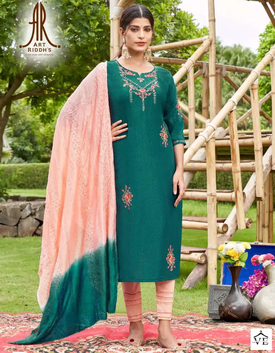 Vardan Ethnic Thread Culture Fancy Wholesale Readymade Salwar Suit Catalog — Wholesale Salwar Suits, MPA wholesale from Surat — view 1