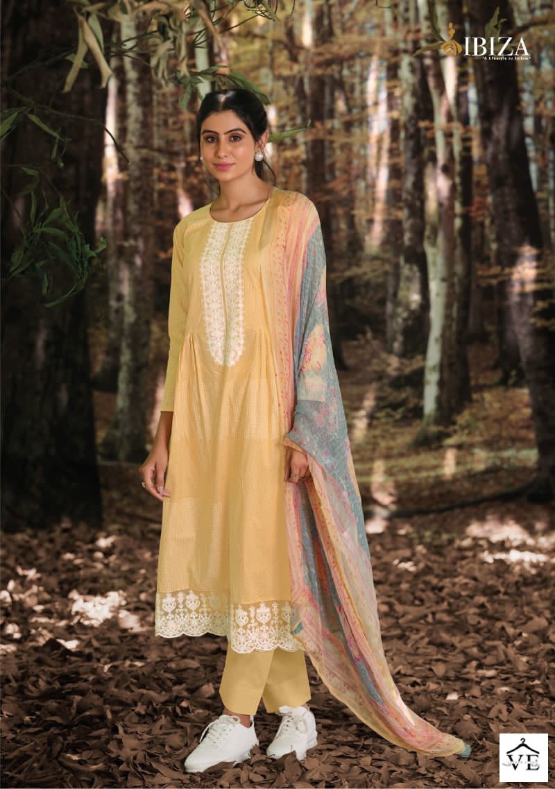 Ibiza Tiara Pure Lawn Cotton Wholesale Salwar Suit Catalog — Wholesale Salwar Suits, MPA wholesale from Surat - Gallery Image 4