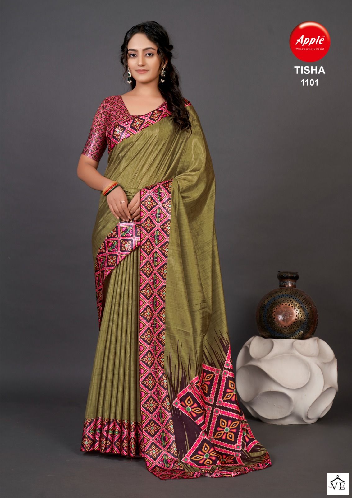Apple Tisha Vol 11 Dola Wholesale Sarees Catalog — Wholesale Sarees, MPA wholesale from Surat - Gallery Image 3