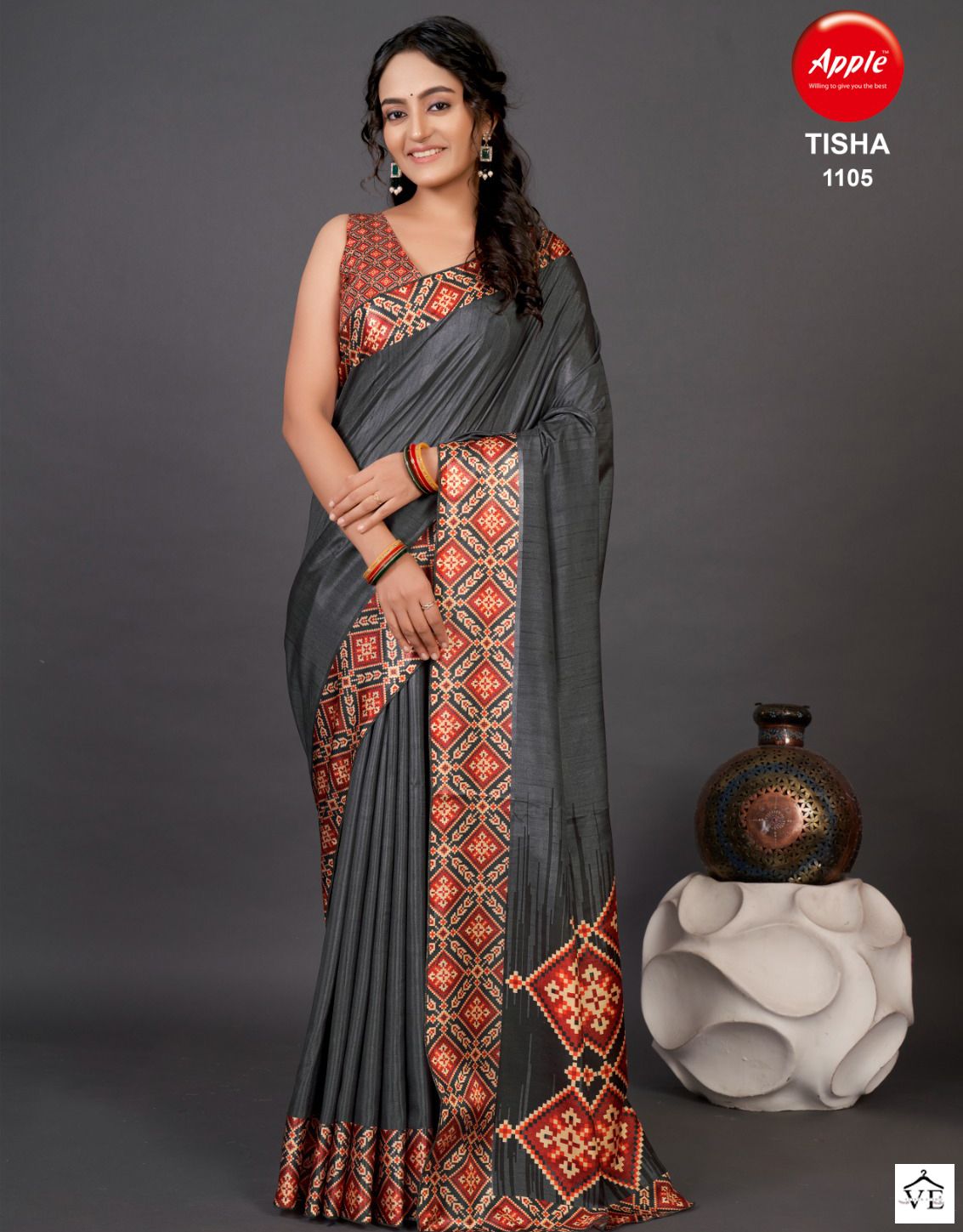 Apple Tisha Vol 11 Dola Wholesale Sarees Catalog — Wholesale Sarees, MPA wholesale from Surat — view 1