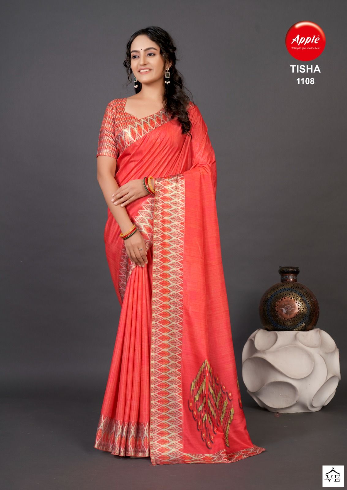 Apple Tisha Vol 11 Dola Wholesale Sarees Catalog — Wholesale Sarees, MPA wholesale from Surat - Gallery Image 8