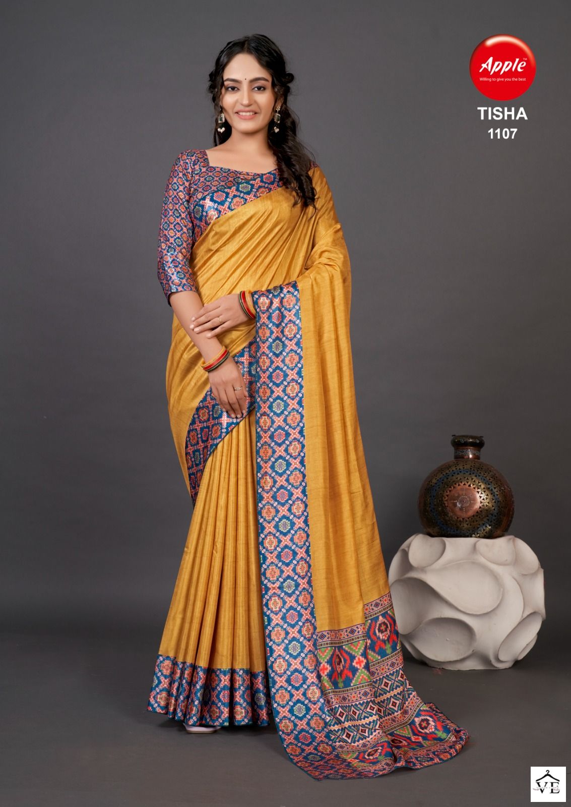 Apple Tisha Vol 11 Dola Wholesale Sarees Catalog — Wholesale Sarees, MPA wholesale from Surat — view 9