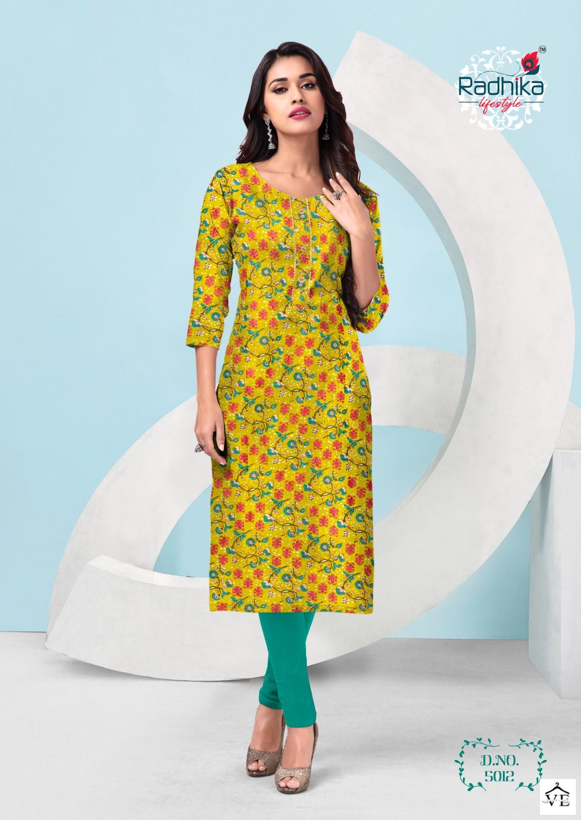 Radhika Lifestyle Traditional Vol 5 Cotton Wholesale Kurtis Catalog — Wholesale Kurtis, MPA wholesale from Surat - Gallery Image 10