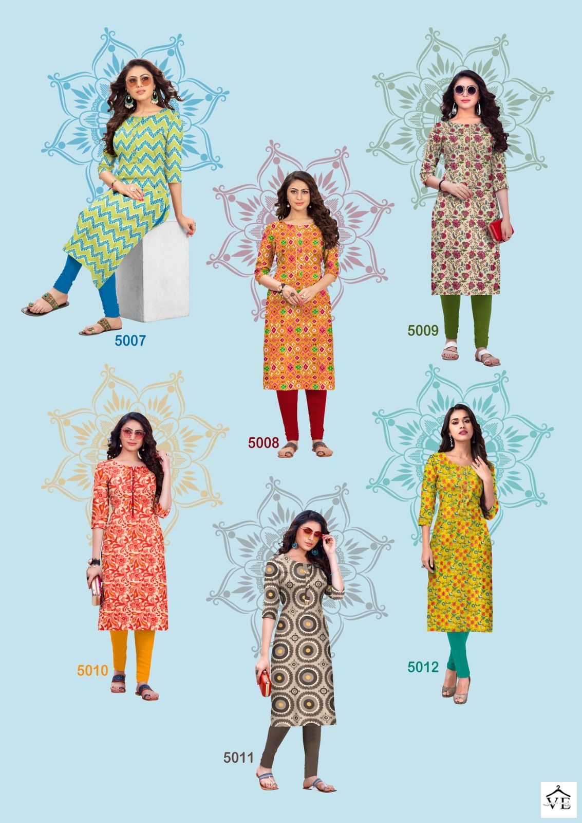 Radhika Lifestyle Traditional Vol 5 Cotton Wholesale Kurtis Catalog — Wholesale Kurtis, MPA wholesale from Surat - Gallery Image 11