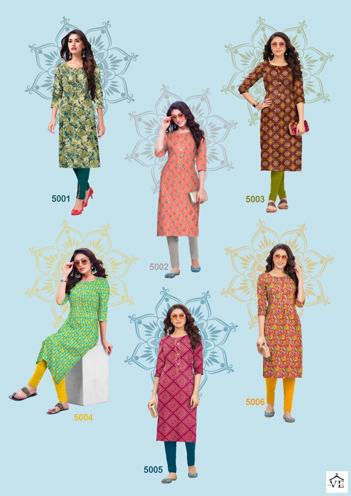 Radhika Lifestyle Traditional Vol 5 Cotton Wholesale Kurtis Catalog — Wholesale Kurtis, MPA wholesale from Surat — view 12