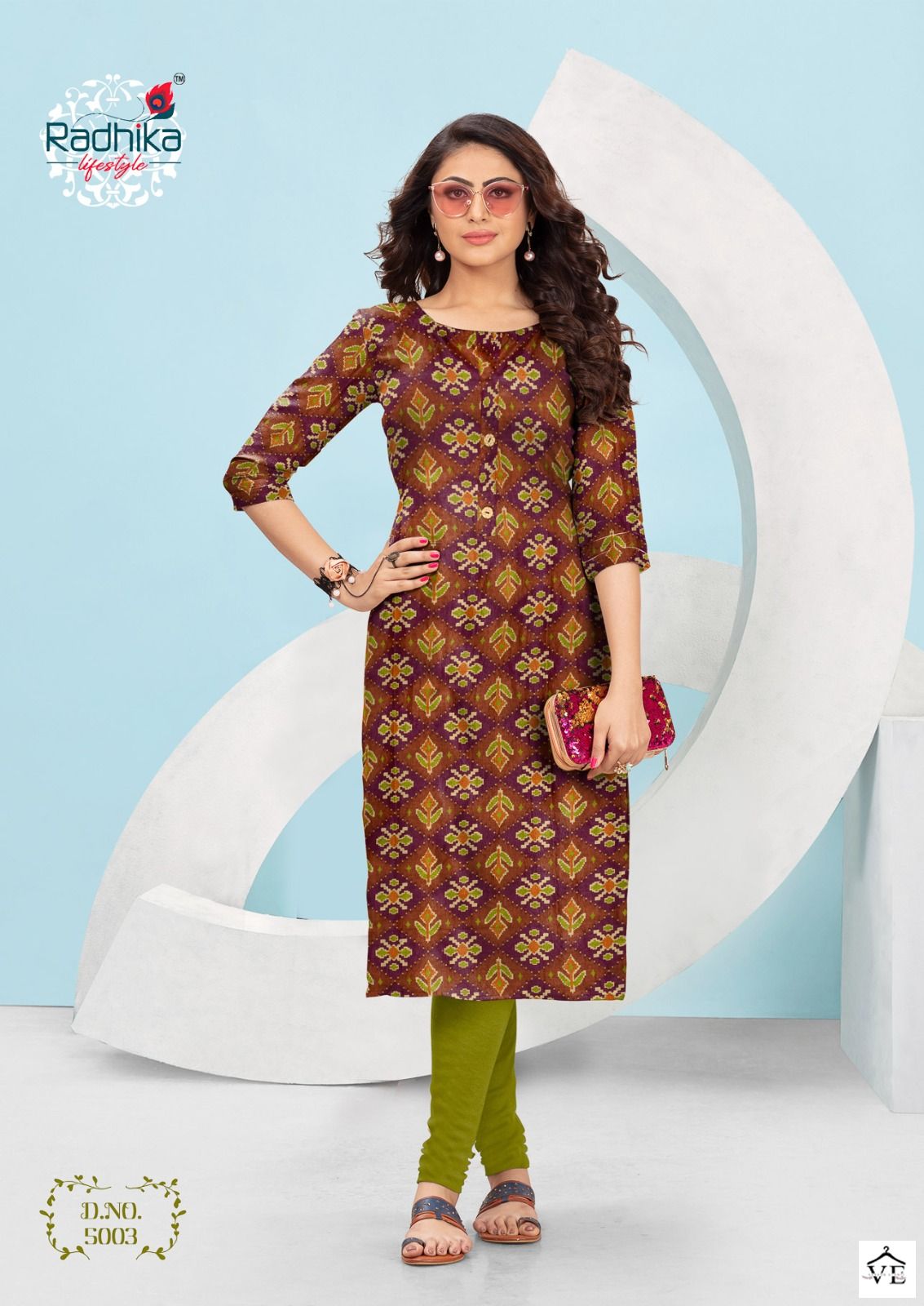 Radhika Lifestyle Traditional Vol 5 Cotton Wholesale Kurtis Catalog — Wholesale Kurtis, MPA wholesale from Surat - Gallery Image 4