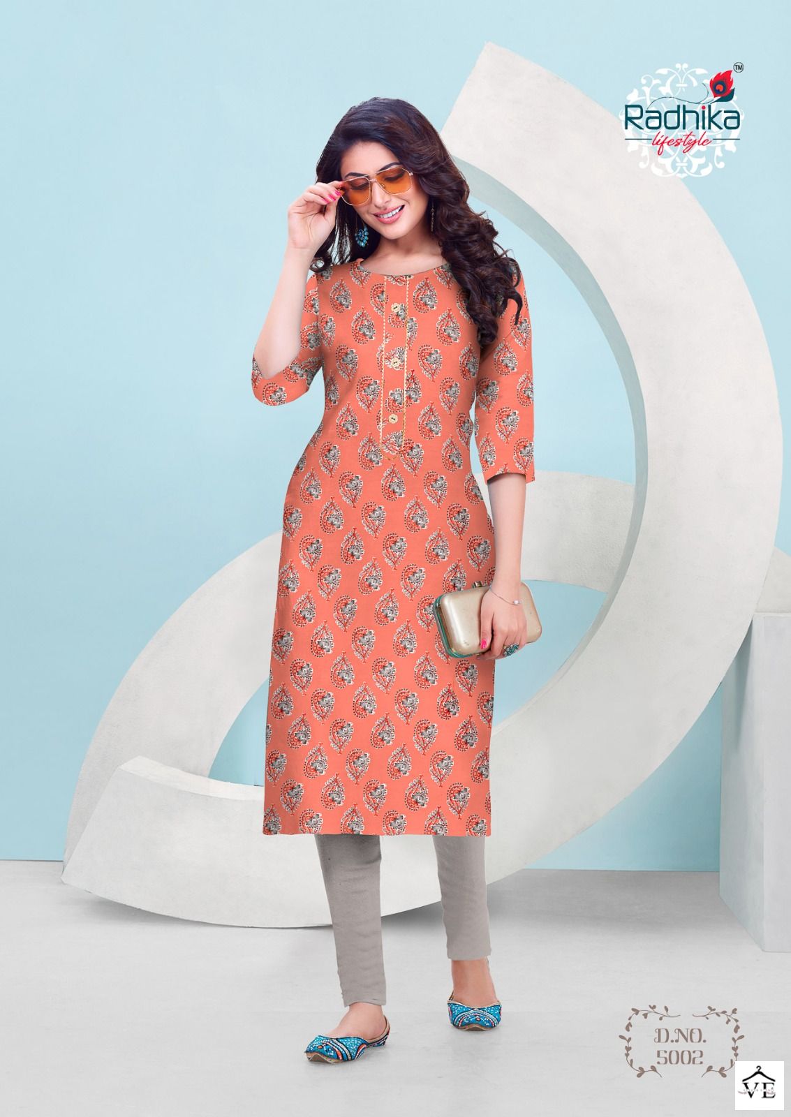 Radhika Lifestyle Traditional Vol 5 Cotton Wholesale Kurtis Catalog — Wholesale Kurtis, MPA wholesale from Surat - Gallery Image 6