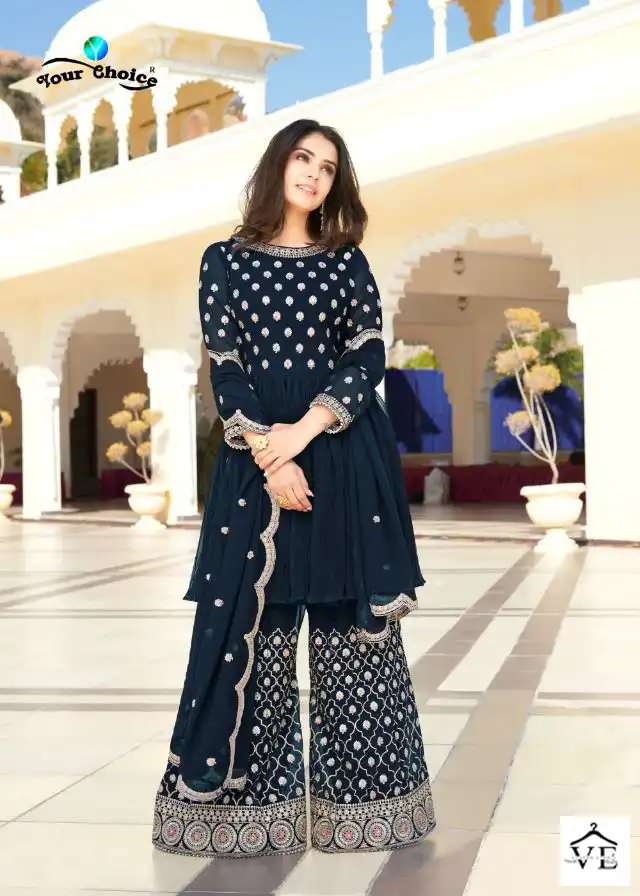 Your Choice Shahzadi Heavy Chinon Wholesale Designer Salwar Suit Catalog — Wholesale Salwar Suits, MPA wholesale from Surat - Gallery Image 2