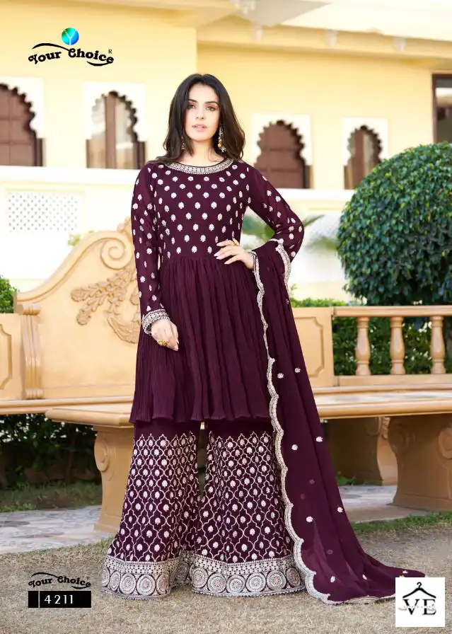 Your Choice Shahzadi Heavy Chinon Wholesale Designer Salwar Suit Catalog — Wholesale Salwar Suits, MPA wholesale from Surat - Gallery Image 3