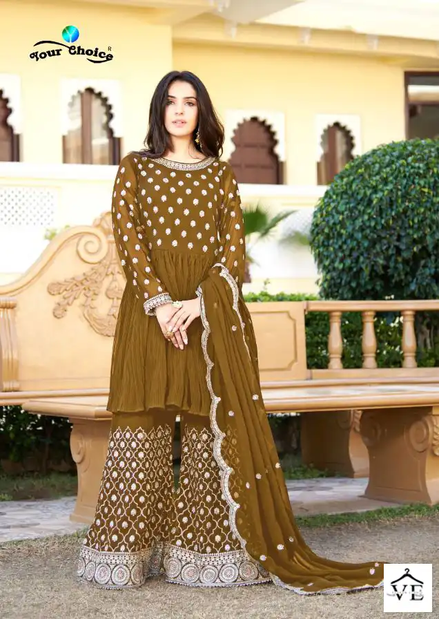 Your Choice Shahzadi Heavy Chinon Wholesale Designer Salwar Suit Catalog — Wholesale Salwar Suits, MPA wholesale from Surat - Gallery Image 4