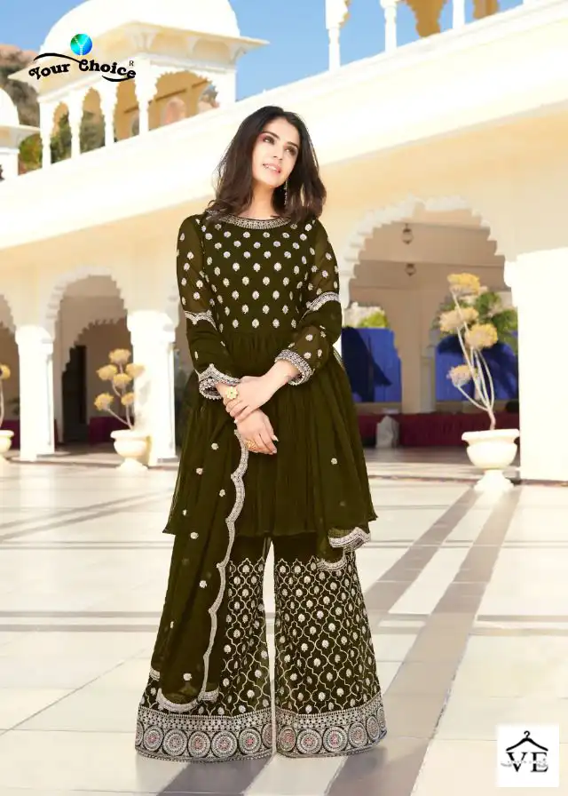 Your Choice Shahzadi Heavy Chinon Wholesale Designer Salwar Suit Catalog — Wholesale Salwar Suits, MPA wholesale from Surat - Gallery Image 5