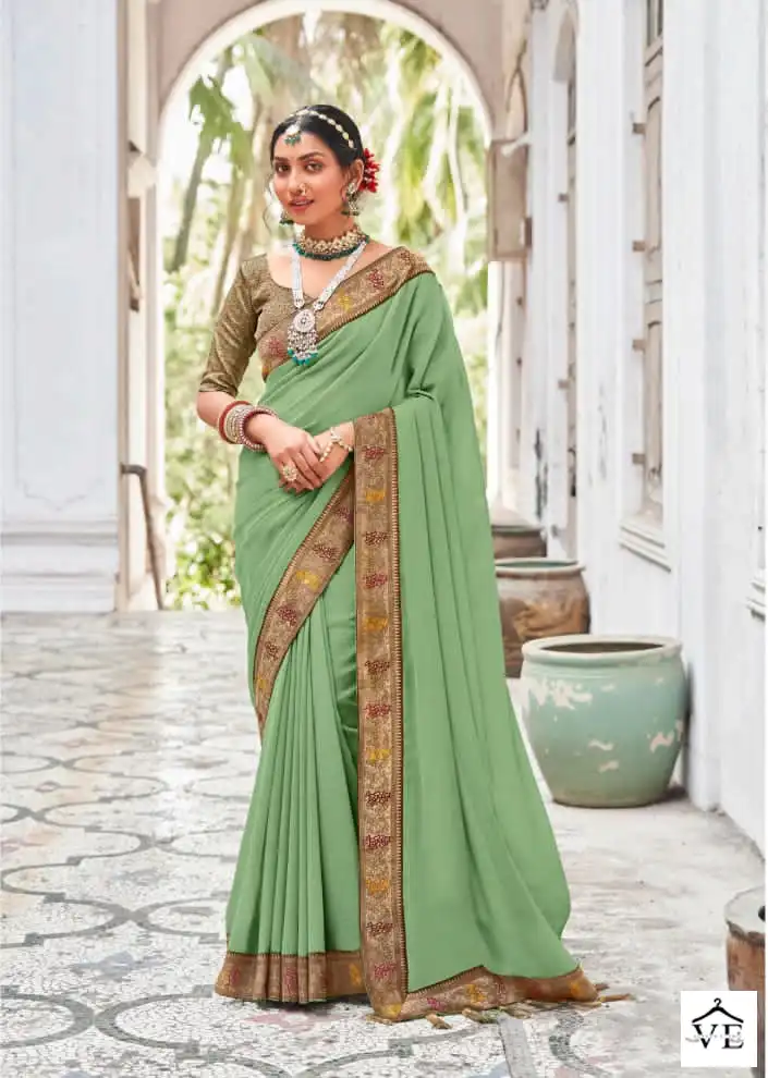 Right Women Triya Vichitra Blooming Wholesale Sarees Catalog — Wholesale Sarees, MPA wholesale from Surat - Gallery Image 2