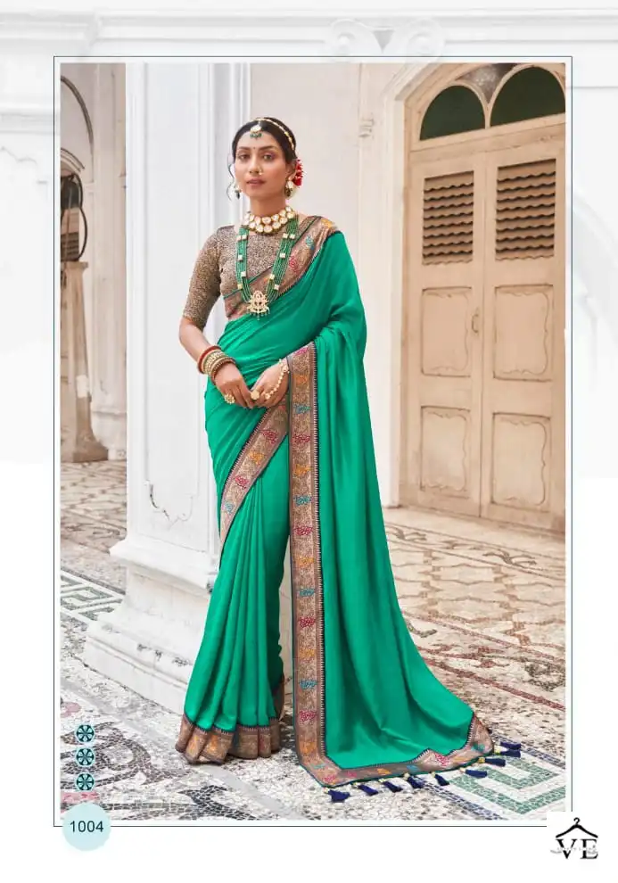 Right Women Triya Vichitra Blooming Wholesale Sarees Catalog — Wholesale Sarees, MPA wholesale from Surat - Gallery Image 3