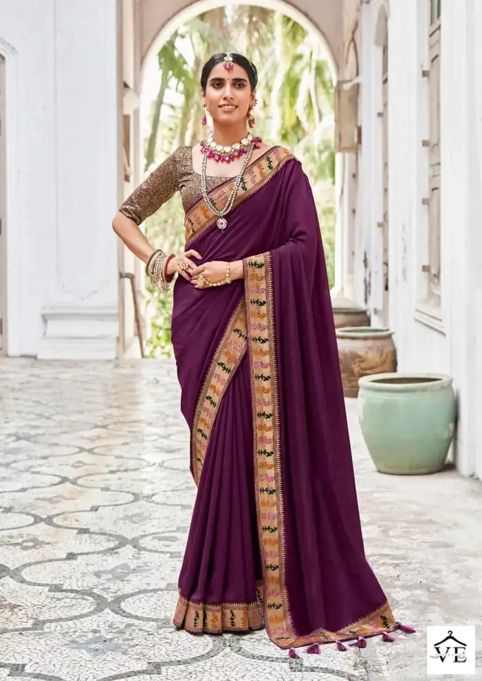 Right Women Triya Vichitra Blooming Wholesale Sarees Catalog — Wholesale Sarees, MPA wholesale from Surat - Gallery Image 4