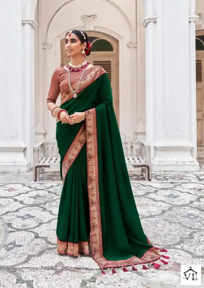 Right Women Triya Vichitra Blooming Wholesale Sarees Catalog — Wholesale Sarees, MPA wholesale from Surat - Gallery Image 7