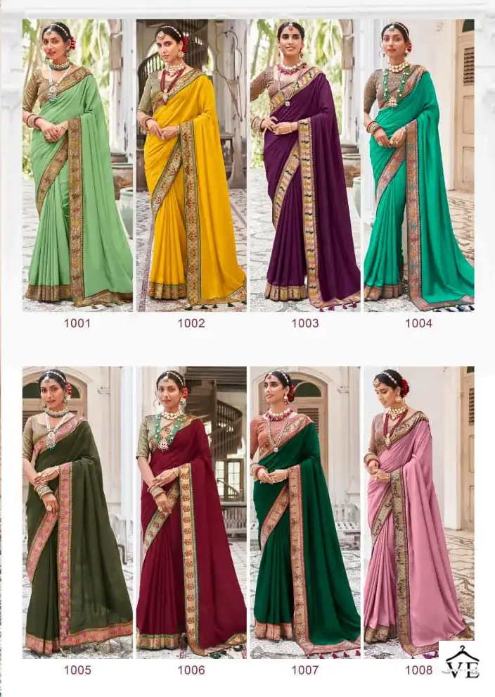 Right Women Triya Vichitra Blooming Wholesale Sarees Catalog — Wholesale Sarees, MPA wholesale from Surat — view 9