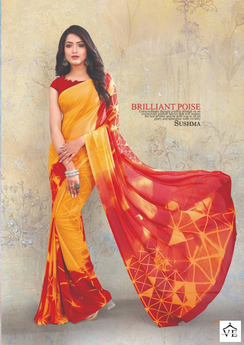 Sushma True Imagination Georgette Wholesale Sarees Catalog — Wholesale Sarees, MPA wholesale from Surat - Gallery Image 4
