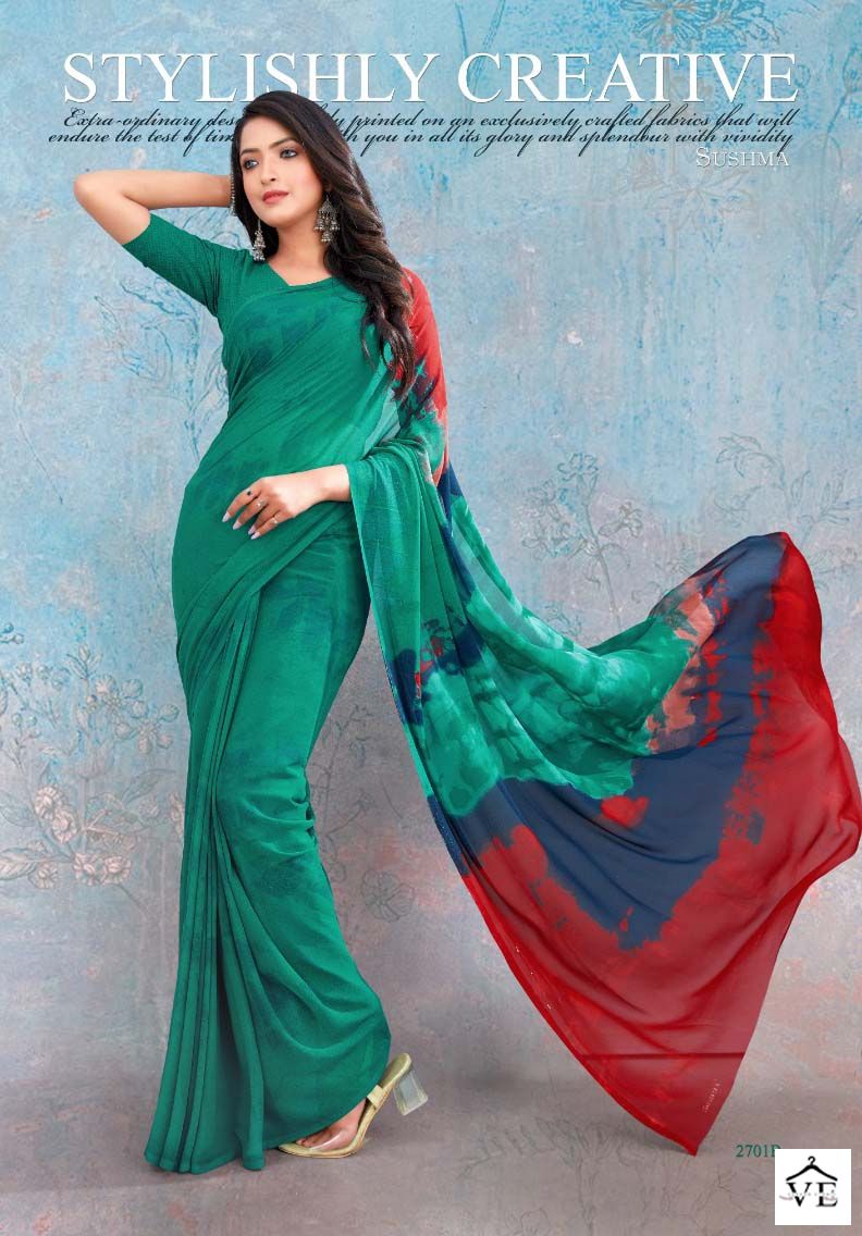 Sushma True Imagination Georgette Wholesale Sarees Catalog — Wholesale Sarees, MPA wholesale from Surat - Gallery Image 5