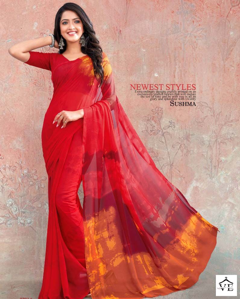Sushma True Imagination Georgette Wholesale Sarees Catalog — Wholesale Sarees, MPA wholesale from Surat - Gallery Image 6