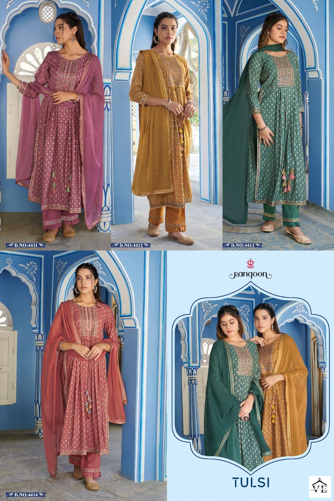 Rangoon Tulsi Modal Print Wholesale Readymade Salwar Suit Catalog — Wholesale Salwar Suits, MPA wholesale from Surat — view 5