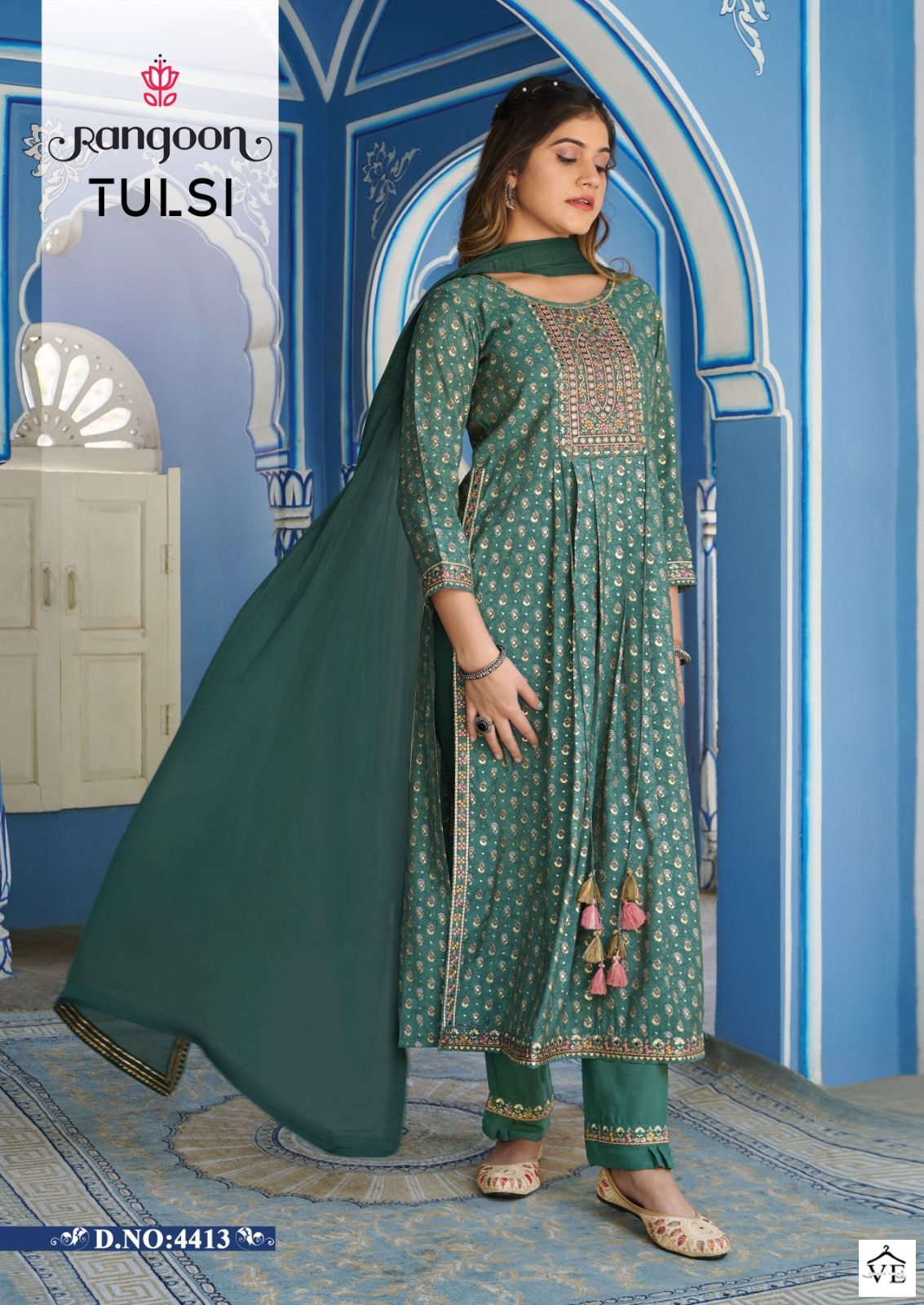 Rangoon Tulsi Modal Print Wholesale Readymade Salwar Suit Catalog — Wholesale Salwar Suits, MPA wholesale from Surat - Gallery Image 3