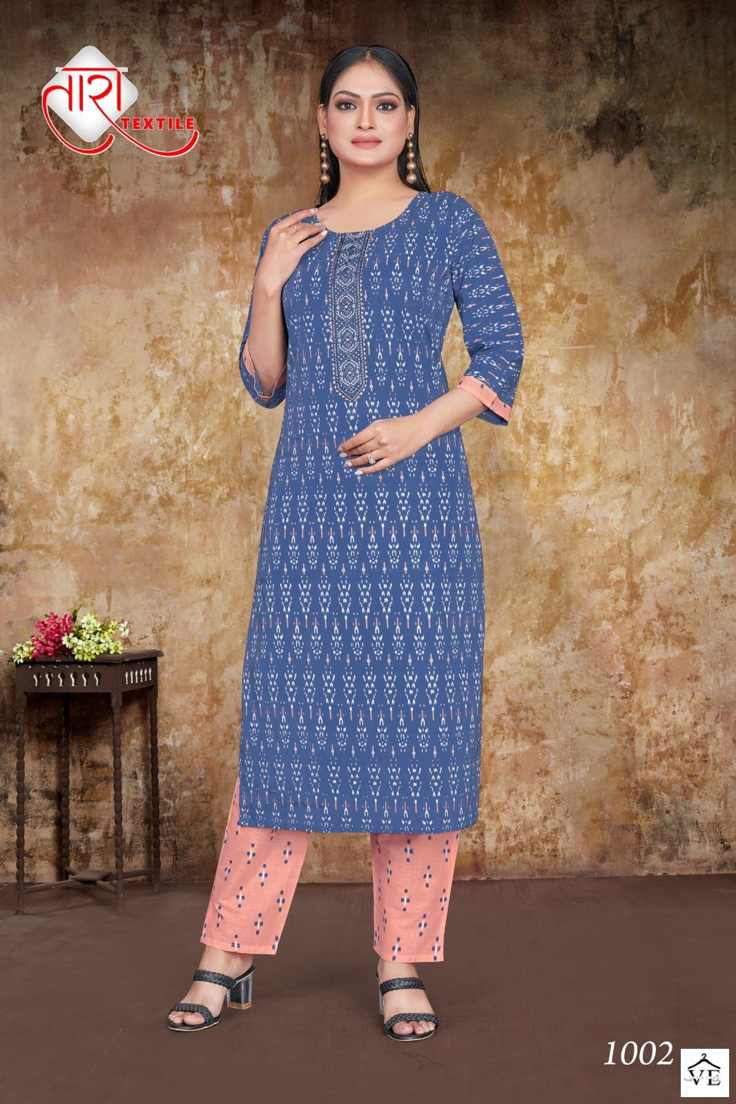Vardan Ethnic Tara Lawn Express Vol 1 Pure Cambric Cotton Wholesale Kurti With Pant Catalog — Wholesale Kurtis, MPA wholesale from Surat - Gallery Image 8