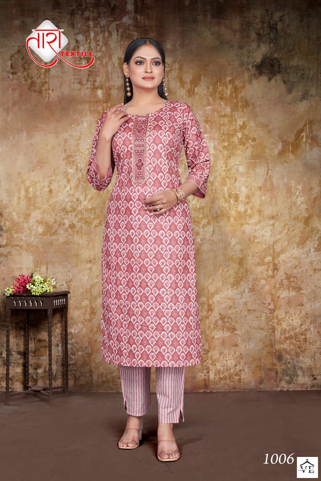 Vardan Ethnic Tara Lawn Express Vol 1 Pure Cambric Cotton Wholesale Kurti With Pant Catalog — Wholesale Kurtis, MPA wholesale from Surat - Gallery Image 4