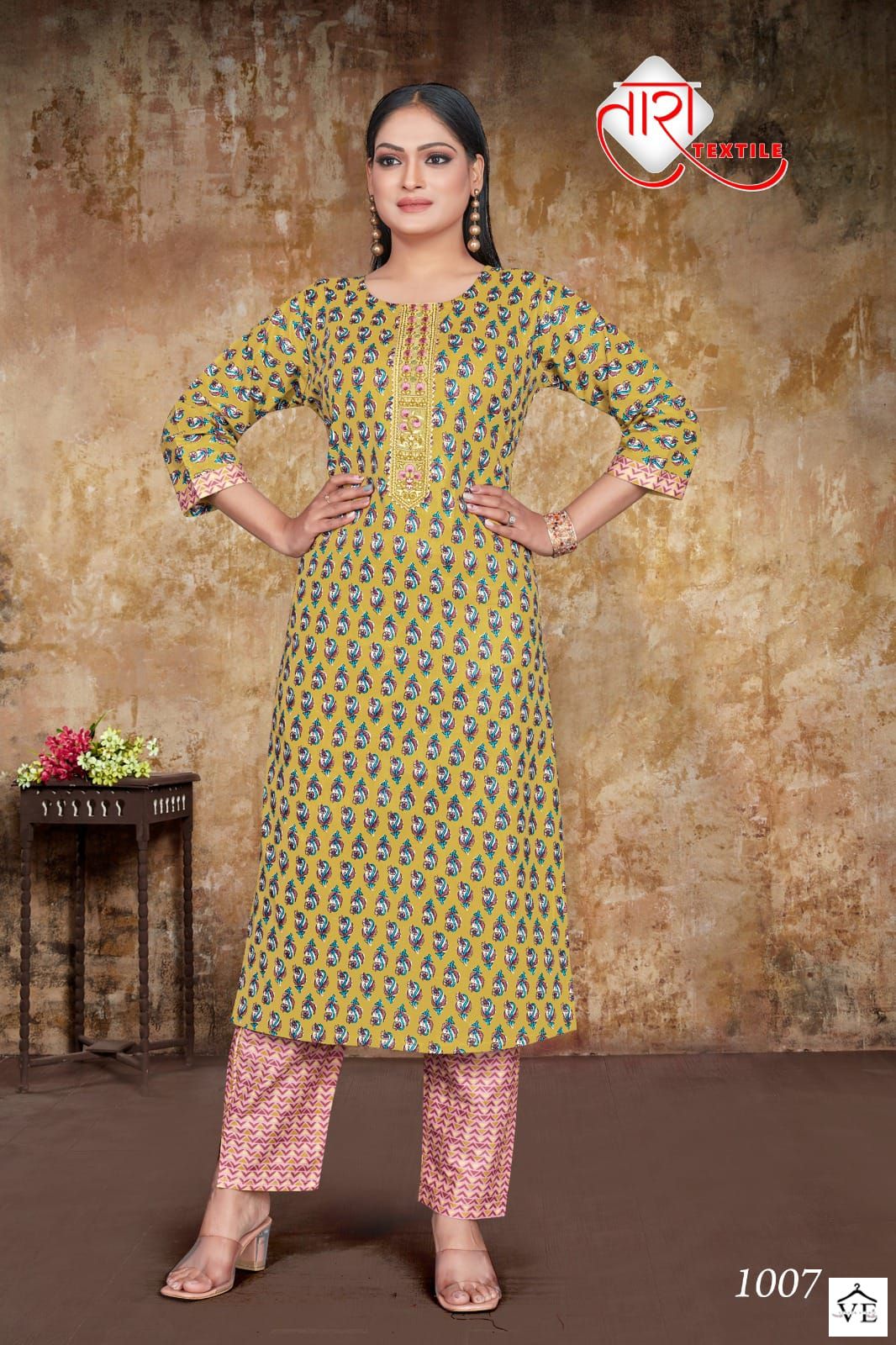 Vardan Ethnic Tara Lawn Express Vol 1 Pure Cambric Cotton Wholesale Kurti With Pant Catalog — Wholesale Kurtis, MPA wholesale from Surat - Gallery Image 7