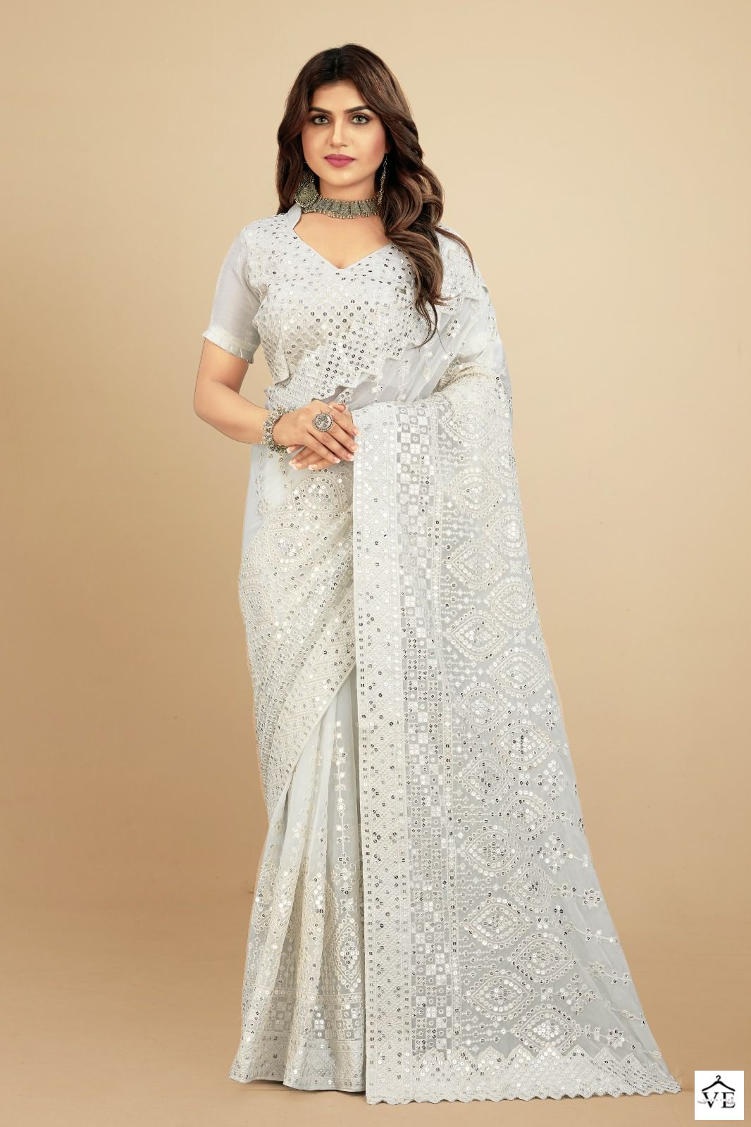 Shree Trends Vaani Georgette Wholesale Sarees Catalog — Wholesale Sarees, MPA wholesale from Surat - Gallery Image 3
