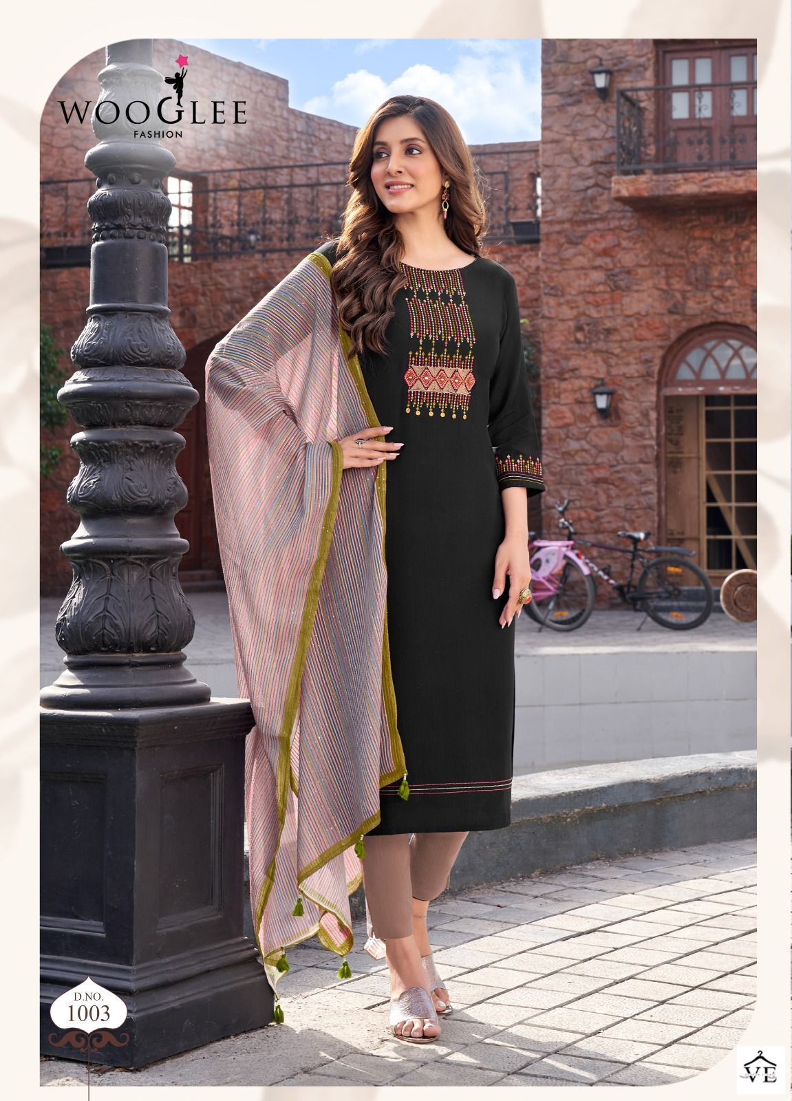 Wooglee Vaani Rayon Weaving Wholesale Readymade Salwar Suit Catalog — Wholesale Salwar Suits, MPA wholesale from Surat - Gallery Image 4