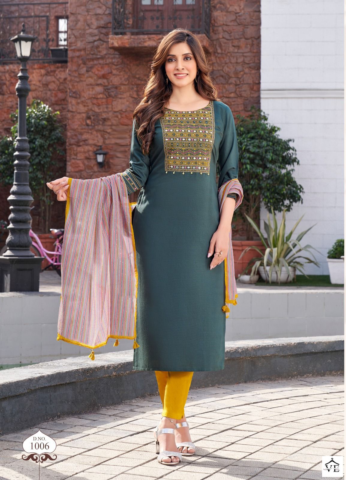 Wooglee Vaani Rayon Weaving Wholesale Readymade Salwar Suit Catalog — Wholesale Salwar Suits, MPA wholesale from Surat - Gallery Image 6