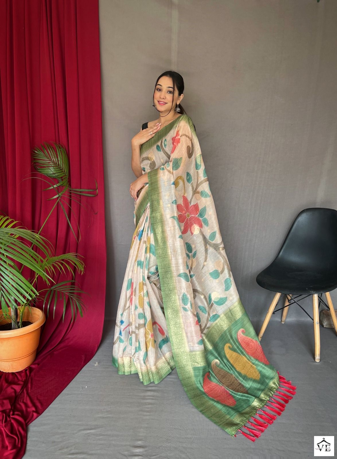 Vardan Ethnic Vaibhavi Chanderi Wholesale Sarees Catalog — Wholesale Sarees, MPA wholesale from Surat - Gallery Image 3
