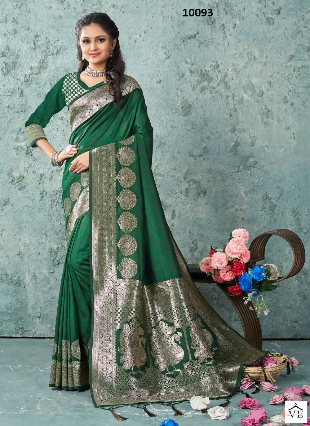 Sangam Var Vadhu Banarasi Silk Wholesale Saree Catalog — Wholesale Sarees, MPA wholesale from Surat - Gallery Image 4