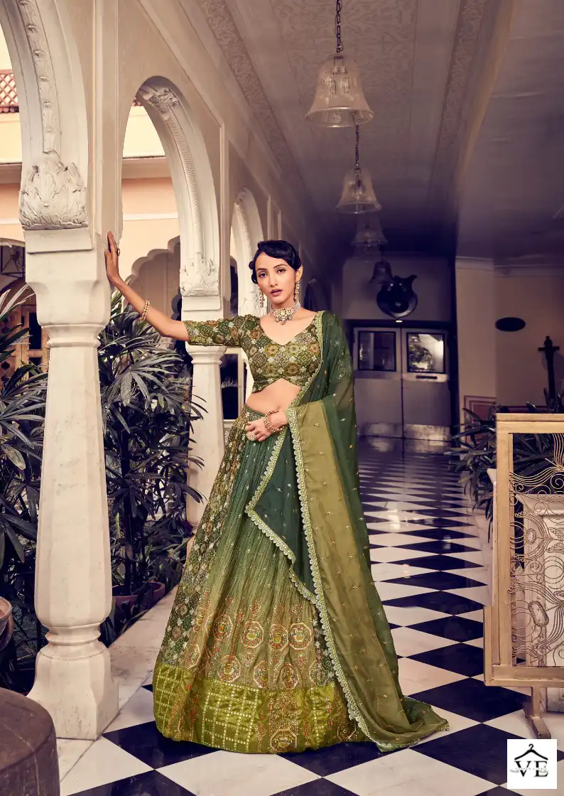 Arya Vastrey Vol-7 Silk Wholesale Bridal Lehenga Catalog — Wholesale Lehenga, MPA wholesale from Surat - Gallery Image 4