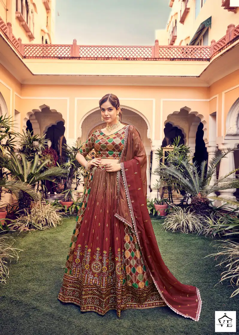 Arya Vastrey Vol-7 Silk Wholesale Bridal Lehenga Catalog — Wholesale Lehenga, MPA wholesale from Surat - Gallery Image 2