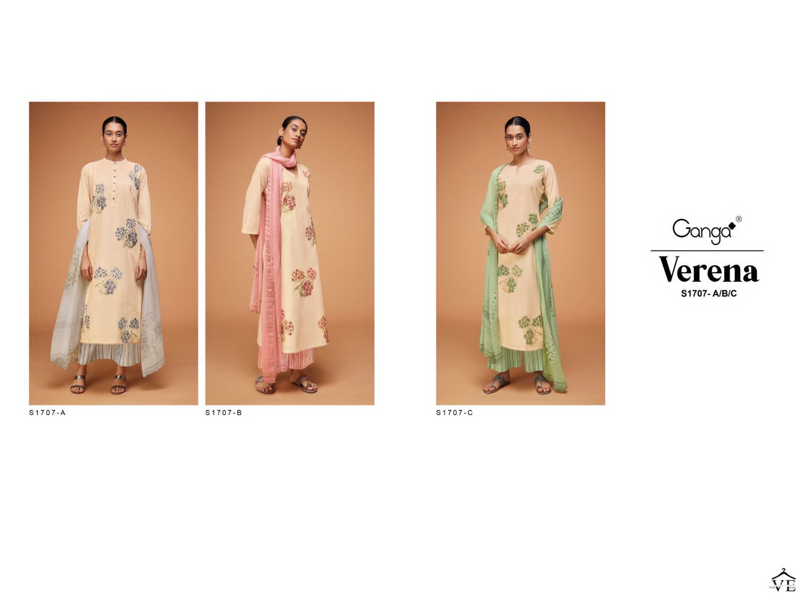 Ganga Verena 1707 Premium Cotton Wholesale Designer Salwar Suit Catalog — Wholesale Salwar Suits, MPA wholesale from Surat — view 4
