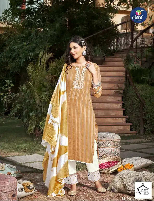 Vitara Vernika Kadambri Silk Wholesale Readymade Salwar Suit Catalog — Wholesale Salwar Suits, MPA wholesale from Surat - Gallery Image 2